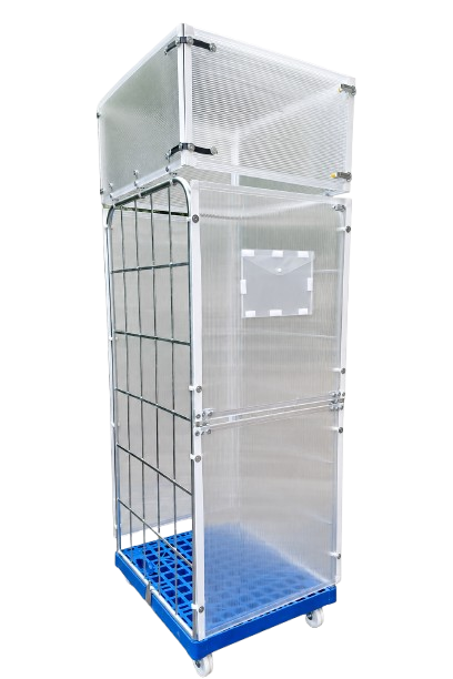 HeroPAK reusable roll-container, fully assembled